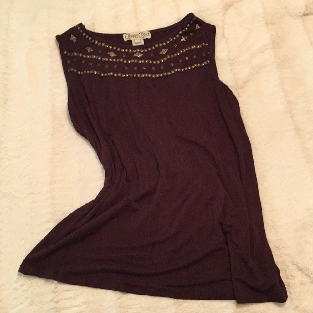 Chocolate Brown Sleeveless Top